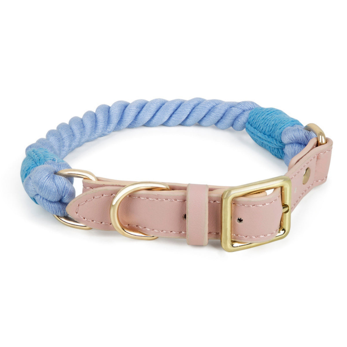 BLUE BALU Hundehalsband (mit Leder)